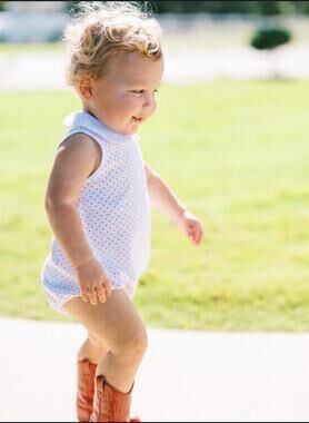 The Proper Peony Pima Baby Girls Dottie Bubble NWT‎ size 9 mo